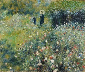 Renoir Pierre Auguste Prints: Woman with a Parasol in a Garden, 1875. Creator: Pierre-Auguste Renoir