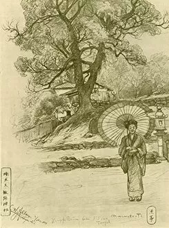 Woman with parasol, Nagasaki, Japan, 1898. Creator: Christian Wilhelm Allers