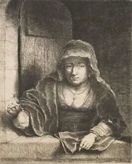 Woman with a Pear, 17th century. Creator: Ferdinand Bol