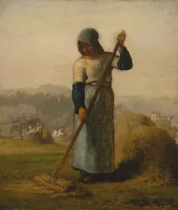 Harvest Prints: Woman with a Rake, probably 1856-57. Creator: Jean Francois Millet