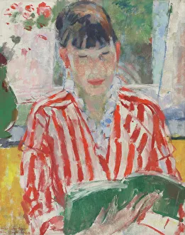 1913 Prints: Woman Reading, 1913. Creator: Rik Wouters