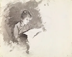 Wiik Maria Prints: Woman Reading. Creator: Maria Wiik