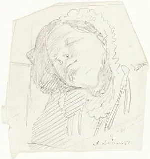 John Linnell Prints: A Woman Resting. Creator: John Linnell