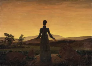 Woman before the Rising Sun, ca 1818. Artist: Friedrich, Caspar David (1774-1840) Woman before the Rising Sun, ca 1818. Artist: Friedrich, Caspar David (1774-1840)