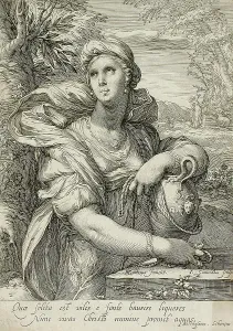 The Woman of Samaria, c1595. Creator: Jan Saenredam