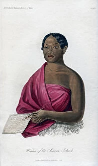 Samoa Gallery: Woman from the Samoan Islands, 1848