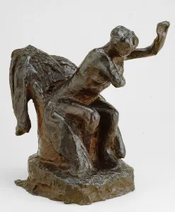 Woman Seated in an Armchair, modeled c. 1903 (cast 1919/21). Creator: Edgar Degas Woman Seated in an Armchair, modeled c. 1903 (cast 1919/21). Creator: Edgar Degas