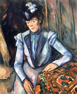 Sombre Prints: Woman seated in blue, 1902-1906. Artist: Paul Cezanne