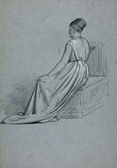 Portraitprints And Drawings Collection: Woman Seated Looking to the Left, n.d. Creator: Henry Stacy Marks