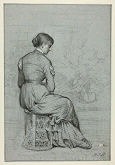 Woman Seated on a Tabouret, n.d. Creator: Henry Stacy Marks