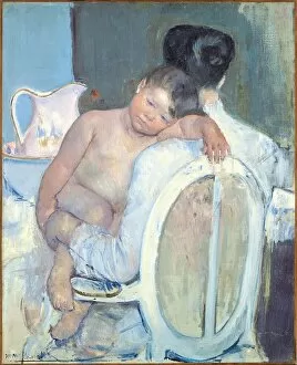 Mary 1845 1926 Gallery: Woman Sitting with a Child in Her Arms