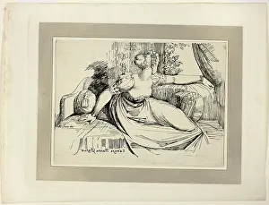 Fuessli Heinrich Prints: A Woman Sitting by the Window ('Evening Thou Bringest All”)