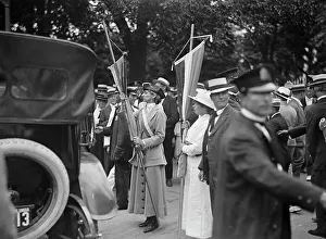 Protesting Prints: Woman Suffrage, 1917. Creator: Harris & Ewing