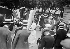 Pickets Prints: Woman Suffrage, 1917. Creator: Harris & Ewing