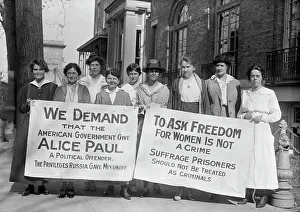 Protester Prints: Woman Suffrage - Banners, 1917