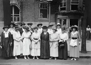 Group Of Women Prints: Woman Suffrage - Groups at Headquarters