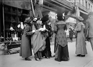 Leaflet Prints: Woman Suffrage, Mrs. Mary Beard; Open Air Meeting