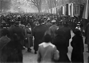 Suffragists Prints: Woman Suffrage - Pickets, 1917