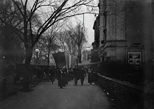 Suffragists Prints: Woman Suffrage - Pickets, 1917