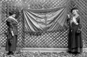 Suffragists Prints: Woman Suffrage - Pickets, 1917