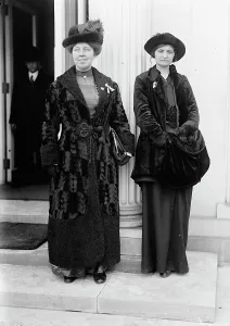 Fur Coats Prints: Woman Suffrage - Rose Winslow And Maggie Hinchey
