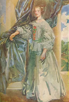 Calthrop Prints: A Woman of the Time of Charles I, 1907. Artist: Dion Clayton Calthrop