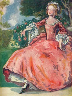 Hanover Prints: A Woman of the Time of George I, 1907. Artist: Dion Clayton Calthrop