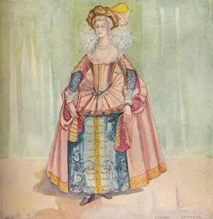 Calthrop Collection: A Woman of the Time of James I, 1907. Artist: Dion Clayton Calthrop