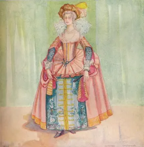 Calthrop Prints: A Woman of the Time of James I, 1907. Artist: Dion Clayton Calthrop