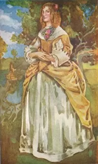 Calthrop Collection: A Woman of the Time of James II, 1907. Artist: Dion Clayton Calthrop