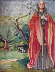 Virtuous Prints: A Woman of the Time of John, 1907. Artist: Dion Clayton Calthrop