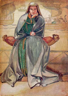 Adam Charles Black Prints: A Woman of the Time of Richard I, 1907. Artist: Dion Clayton Calthrop