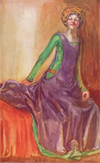 A Woman of the Time of Richard II, 1907. Artist: Dion Clayton Calthrop