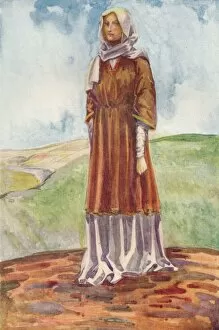 Dion Clayton Calthrop Gallery: A Woman of the Time of William I, 1907. Artists: Dion Clayton Calthrop, William the Conqueror