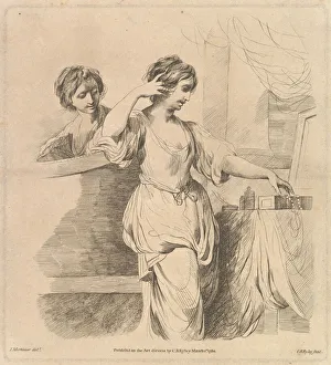 Mortimer Prints: Woman at Her Toilet, March 1, 1780. Creator: Charles Reuben Ryley