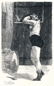 Trapeze Prints: The Woman with the Trapeze, c1875, (1896). Artist: Felicien Joseph Victor Rops