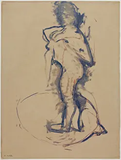 Henri Mile Benot Prints: Woman in a Tub, c1900. Creator: Henri Matisse