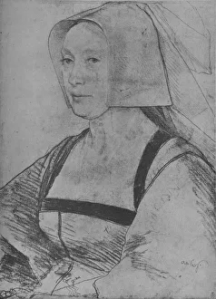 Art Collection Prints: A Woman: Unknown, 1526-1528 (1945). Artist: Hans Holbein the Younger