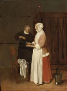 A Woman Washing her Hands, 1662