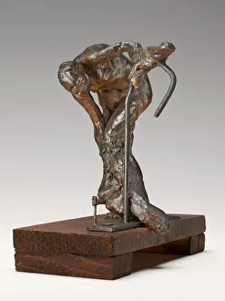 Bending Forwards Gallery: Woman Washing Her Left Leg, c. 1890s. Creator: Edgar Degas