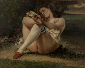 Stockings Collection: Woman with White Stockings (La Femme aux bas blancs), 1861