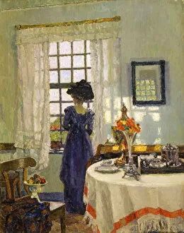 Vase Collection: Woman at the Window, late 19th or early 20th century. Artist: August von Brandis