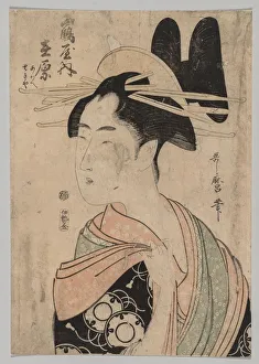 1615 1868 Prints: Woman of the Yoshiwara, 1753-1806. Creator: Kitagawa Utamaro (Japanese, 1753?-1806)