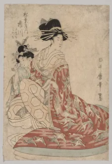 Woman of the Yoshiwara with Girl, 1753-1806. Creator: Kitagawa Utamaro (Japanese, 1753 Woman of the Yoshiwara with Girl, 1753-1806. Creator: Kitagawa Utamaro (Japanese, 1753