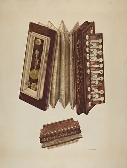 Accordion Gallery: Womans Accordian, 1938. Creator: John Thorsen