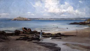 Womans Bathing Beach, 1876. Artist: Emmanuel Lansyer