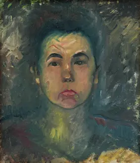 Unhappy Prints: Woman's Bust, 1920-1925. Creator: Arnold Peter Weisz-Kubincan