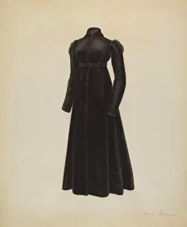 Ladieswear Gallery: Womans Coat, c. 1938. Creator: Mina Greene