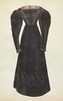 Bessie Forman Prints: Womans Dress, 1935 / 1942. Creator: Bessie Forman