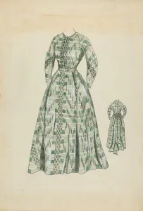 Womans Dress, c. 1936. Creator: Rosalia Lane